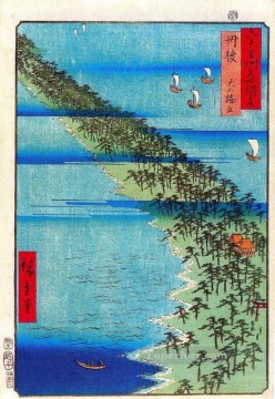 península de amanohashidate en la provincia de tango Utagawa Hiroshige Ukiyoe Pinturas al óleo